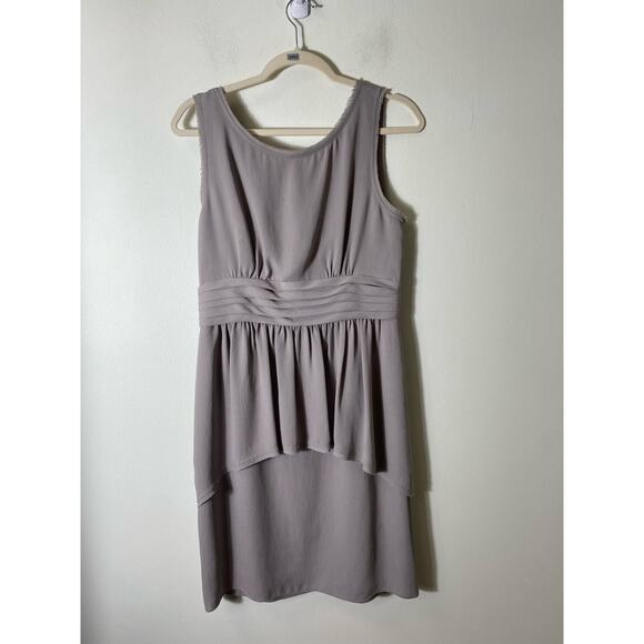 BCBG Maxazria  Gray Sleeveless Knee Length Cocktail Dress Sz 10 - Picture 1 of 4